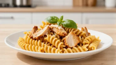 Deliziosi fuselli di pollo cotti nella friggitrice ad aria, croccanti e succosi.