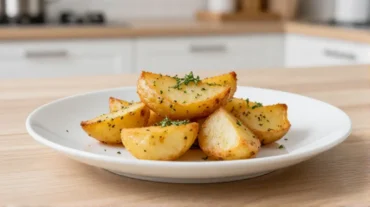 Deliziose patate in friggitrice ad aria, croccanti e dorate.