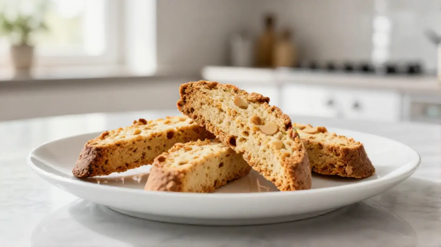 Deliziosi biscotti croccanti cucinati nella friggitrice ad aria per un dolce sano.