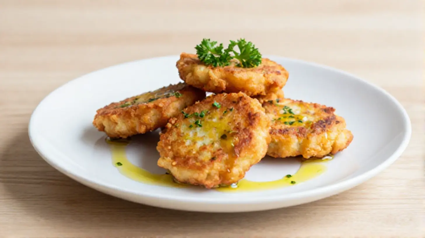Deliziose frittelle croccanti preparate in friggitrice ad aria, perfette per ogni occasione.