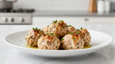 Deliziose polpette di tonno croccanti preparate nella friggitrice ad aria.