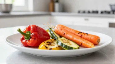 Deliziose verdure croccanti preparate in friggitrice ad aria, perfette per un pasto salutare.
