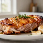Deliziosa arista di maiale cotta in friggitrice ad aria per un pasto gustoso e sano.