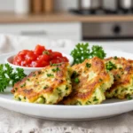 Deliziose polpette di broccolo preparate in friggitrice ad aria, croccanti e gustose.