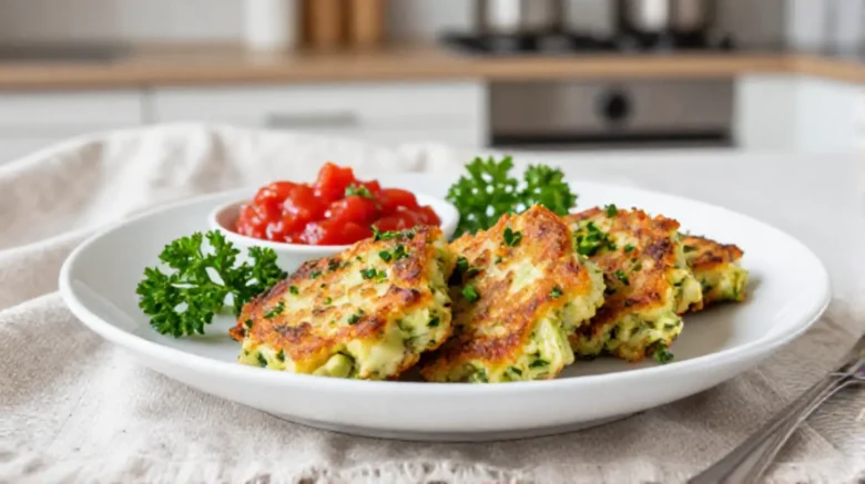 Deliziose polpette di broccolo preparate in friggitrice ad aria, croccanti e gustose.