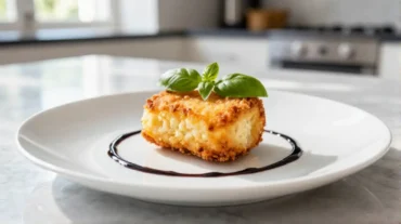 Deliziosa ricotta cucinata nella friggitrice ad aria, perfetta per un pasto sano e gustoso.